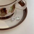 wholesale S925 Sterling Silver Minimalist Chain Stud Earrings Women Korean Dongdaemun New Small Design Earrings-0-3