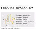925 Sterling Silver Moissanite Women's Long Bar Earrings, Trendy Wholesale Accessories-0-13