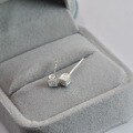 wholesale Sterling Silver S925 Minimalist Square Stud Earrings for Women, Korean Style Small Luxe Look High-end Sensitive Skin Friendly Student Earrings-0-1