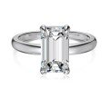 wholesale S925 Sterling Silver Hot-Selling Cross-Border Ring for Women, Premium Emerald-Cut Square Zircon Design, Fashionable and Elegant-0-4