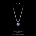 S925 Sterling Silver Moissanite Necklace, Minimalist Style, Ready Stock-0-4