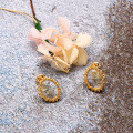 wholesale S925 Silver Japanese Light Luxury Jewelry Floral Language Series Retro Chamomile Citrine Amethyst Earrings Women's Versatile Necklace-0-2