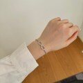wholesale S925 Sterling Silver INS Style New Women's Bracelet with Exquisite High-End Infinite Symbol Design Mobius Jewelry for Women-0-2
