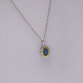 wholesale 14k Gold and S925 Silver London Blue Plated Premium Unisex Pendant-0-2