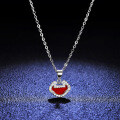 Sterling Silver Forbidden City Longevity Locket Pendant with Natural Carnelian Necklace-0-2