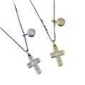 wholesale S925 Silver New Adjustable Cross Pendant Necklace, Versatile for Commuting, Live Stream and Xiaohongshu-0-4
