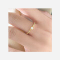 wholesale S925 Sterling Silver Fresh and Sweet Ins Style Niche Design Exquisite Diamond-Claw Setting Ring R02504-0-1