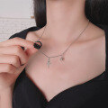 wholesale S925 Sterling Silver Retro Creative Crown Cross Necklace Trendy Fashion Minimalist Design Sense Choker for Women-0-1