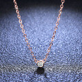 925 Silver Pendant with 1ct Moissanite Women's Fashion Geometric Bubble Necklace-0-3
