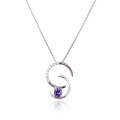 wholesale 925 Sterling Silver Summer Korean Style Non-Tarnishing Women's Star Moon Pendant Necklace, High-End Versatile Cross-Border Jewelry Wholesale-0-4