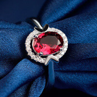 wholesale S925 Silver Cross-Border Oval Accessory Ring, Korean Dongdaemun Zircon Hand Jewelry, Adjustable Ring for Women-Ring Opening adjustable