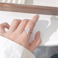 wholesale 925 Sterling Silver Three Lives Apricot Ring for Women, Ins Style Creative Design Valentine's Day Gift Apricot Leaf Index Finger Ring for Her-0-1