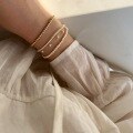 wholesale 18K gold-plated S925 sterling silver Zhengyuan Shi family pearl bracelet, exquisitely simple and stylish, versatile fever blogger's same style-0-3