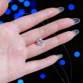 S925 Silver Moissanite Necklace, Cross-Border Mermaid Tears, Pure Silver, Light Luxury, Niche, Celebrity Xiaohongshu Live Streaming Hit-0-4