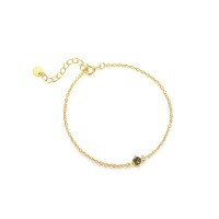 wholesale S925 Sterling Silver With Colorful Zircon Inlaid Bracelet For Women,。-L815-Medium Olive_16+3cm 925 Silver