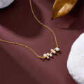 wholesale S925 Sterling Silver Women's Minimalist Design Natural Freshwater Pearl Choker Necklace-0-2
