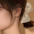 wholesale S925 Silver Earrings Women Fashion Korean Style Triangle Studs Simple Geometric Hoop Earrings E4941-0-2