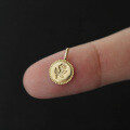 wholesale 9K Gold Rose Pendant Ins Style Collarbone Chain Simple Summer Design-0-1