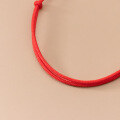wholesale S925 Sterling Silver Red String Heart Bracelet with Chinese Style Design, Fresh and Delicate Heart-shaped Hand Accessory for Women S5878-0-4