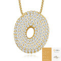 925 Silver Gold-Plated Letter Pendant Choker Necklace for Women-0-44
