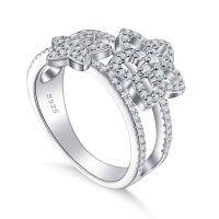 wholesale S925 Silver Star Jewelry Set Four-Piece Ins Star Ring-Ring US size 10#