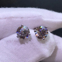 wholesale S925 Sterling Silver Zircon Ear Studs Clearance, Irregular Zircon Elegant Earrings Shuibei Source Factory Wholesale with Free Shipping-Z Style [Clearance Free Shipping] 1.6MM 925 Silver