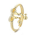 wholesale S925 Sterling Silver Bow Ribbon Ring, Adjustable Index Finger Ring, Niche Luxury, Direct from Manufacturer-0-4