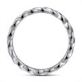 wholesale S925 Sterling Silver Wave Women's Fashion Trendy Ring European and American Best-Seller Full Diamond Eternity Band-0-2