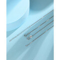 wholesale 925 Sterling Silver Women's Necklace Without Pendant Box, Yuanbao Chain, Snake Bone Chain, Plain Chain, Bare Chain, Thin Collarbone Chain-0-17