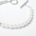 wholesale S925 Sterling Silver Fashion Popular Shell Bead Strand Bracelet OT Chain with Pearl Bracelet Exquisite Circle Buckle Accessory-0-4