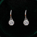 S925 Sterling Silver Moissanite Snowflake Earring Studs Factory Direct Jewelry Wholesale-0-0