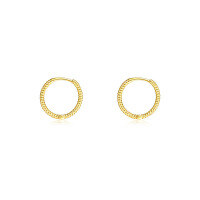 wholesale S925 Sterling Silver Women's Minimalist Hoop Earrings, Small Designer Ear Clips-E3490-Gold 7MM 925 Silver