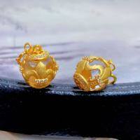 wholesale Sterling silver gold-plated set with white crystal drop pendant DIY bracelet necklace accessory charm cross pure silver-One (about 11.5*13.5 mm)