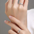 wholesale "Pure silver couple rings 'Crowning Love,' a with a, perfect as a Valentine's Day gift for your girlfriend"-0-3