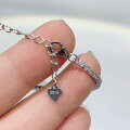 Sterling Silver Cross-Border Four-Prong Moissanite Bracelet-0-2