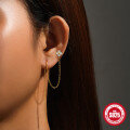 wholesale S925 Sterling Silver Chain Tassel Flower Diamond Earring Ear Wire Stud-0-1