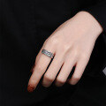 wholesale S925 Sterling Silver Punk Street Style Trendy Open Circle Ring with Unique Design-0-2