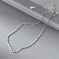 wholesale S925 Sterling Silver Fresh Sweet Ins Style Fashion Commute Design Sense Square Necklace Y01474-0-4