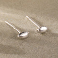 wholesale S925 Sterling Silver Gold-plated Irregular Bean Stud Earrings, Women's Ins Minimalist Style, Ready For Wholesale-0-5