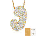 925 Silver Gold-Plated Letter Pendant Choker Necklace for Women-0-39