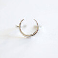wholesale S925 Sterling Silver Creative Personality Moon Open Ring, Korean Style Elegant Hot on Little Red Book Index Finger Ring-0-1