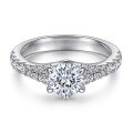 wholesale S925 Sterling Silver Double Row Zircon Six-Prong Ring for Women,-0-0