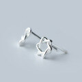 wholesale S925 Sterling Silver Unisex Minimalist Hexagram Earrings Star Ear Accessories Gift E0473-0-2