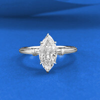 wholesale S925 Sterling Silver Retro Knot Twist 6*12 Marquise Ring Vintage Light Luxury Live Cross-Border-R1448 White Gold Marquise Ring  Size 6