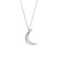 wholesale S925 Sterling Silver Korean Version Ins Minimalist Small Moon Pendant Necklace for Women-0-4