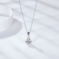 wholesale 18k gold-plated 925 silver jewelry, Moissanite necklace classic six-prong wholesale-0-1