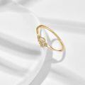 wholesale S925 gold-plated silver rose-cut rock crystal everyday versatile ring for women-0-3