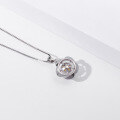 wholesale S925 Sterling Silver Korean Sweet Creative Floral Clavicle Necklace with Freshwater Pearl Pendant for Women Wholesale-0-3
