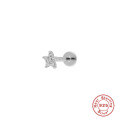 wholesale S925 Sterling Silver 18G Flat Head Push-Pin Cartilage Ear Stud, Popular in Europe and America for Ear Piercing-0-39