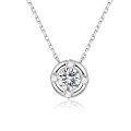 wholesale Au750 Gold, Cultivated Diamond, Exquisitely Crafted Round Pendant Necklace, Unisex Collarbone Chain-0-4